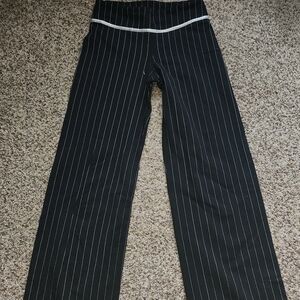 LULULEMON STRIPED FLARED PANTS